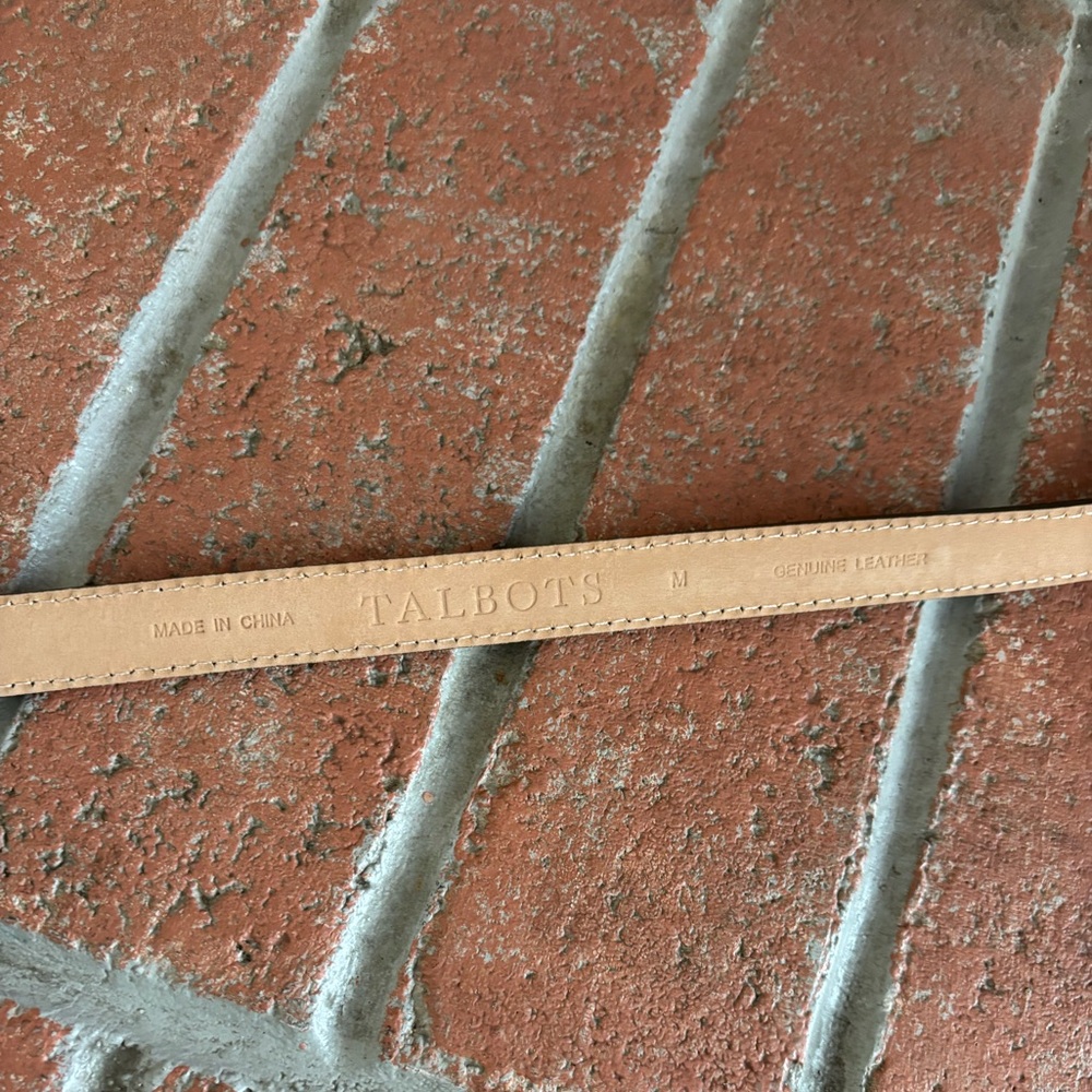 Talbots Tan Leather Belt - Picture 2 of 2